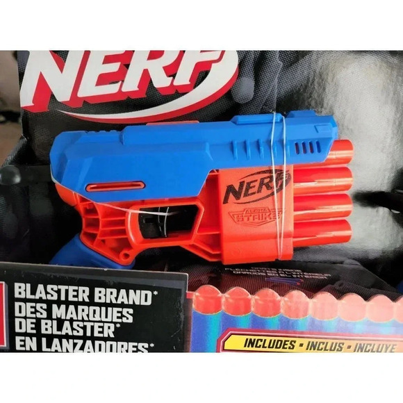 Nerf Alpha Strike Claw Dual QS-4 Blaster 10X Elite Foam Darts Hasbro 8+ - Picture 5 of 8